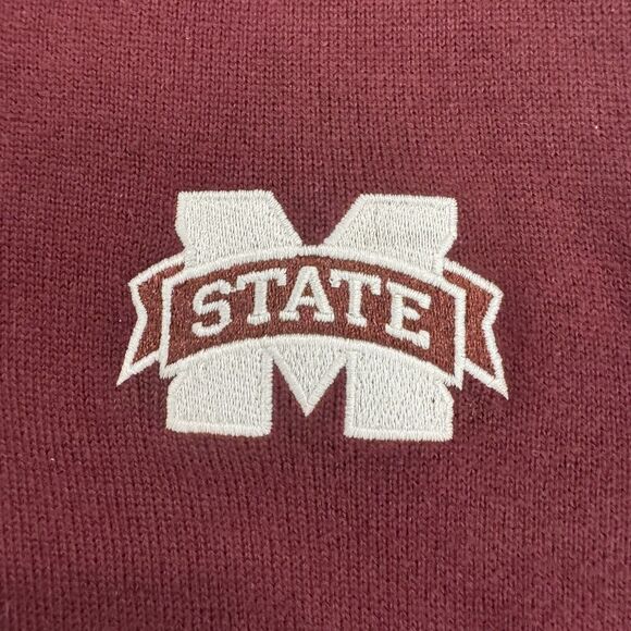 Mississippi State University Bulldogs Cutter & Buck Vest Men's‎ Medium Maroon - Picture 3 of 7